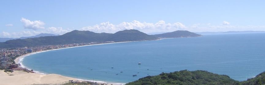 Vista da Praia de Ingleses em Florianópolis / Norte da Ilha.